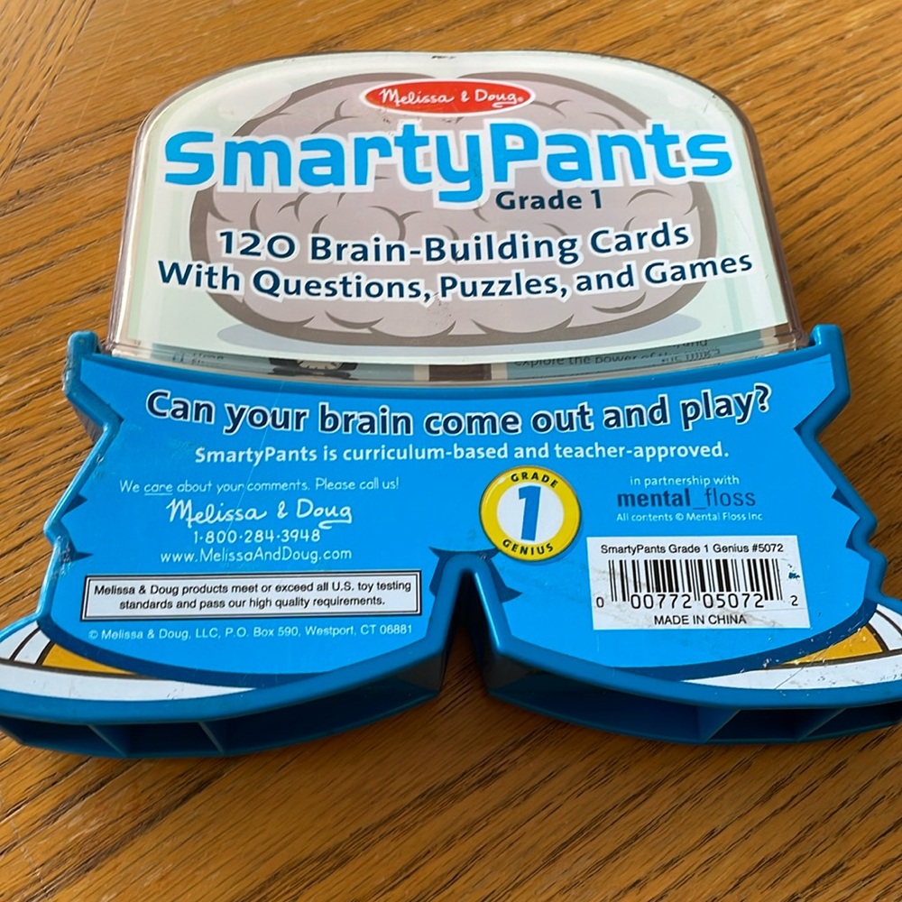 Melissa & Doug Smarty pants Grade 1 Genius 120 Brain Building Cards